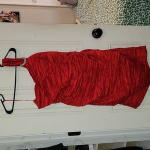 Red formal dress